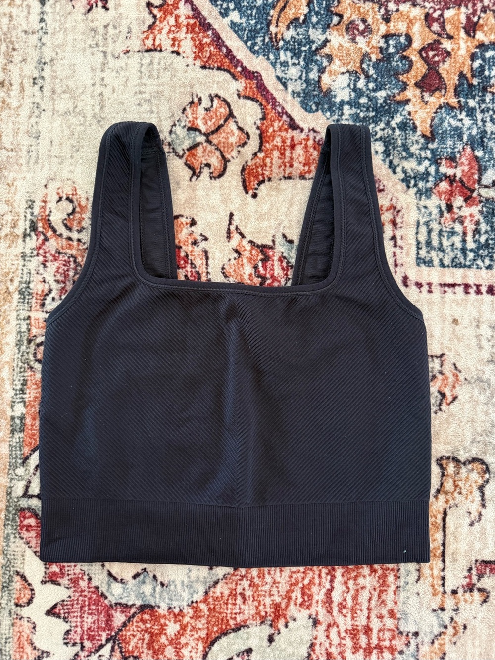 All in motion Black Ribbed Crop Athletic Tank